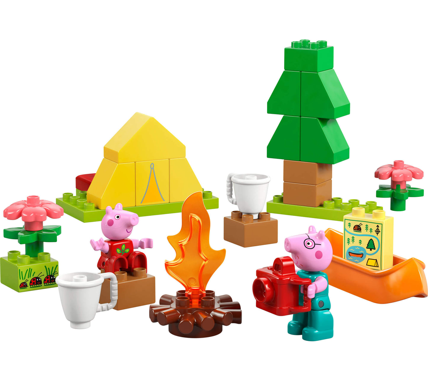 LEGO® DUPLO® Peppa Pig Camping Trip Building Playset with Canoe Toy 10452