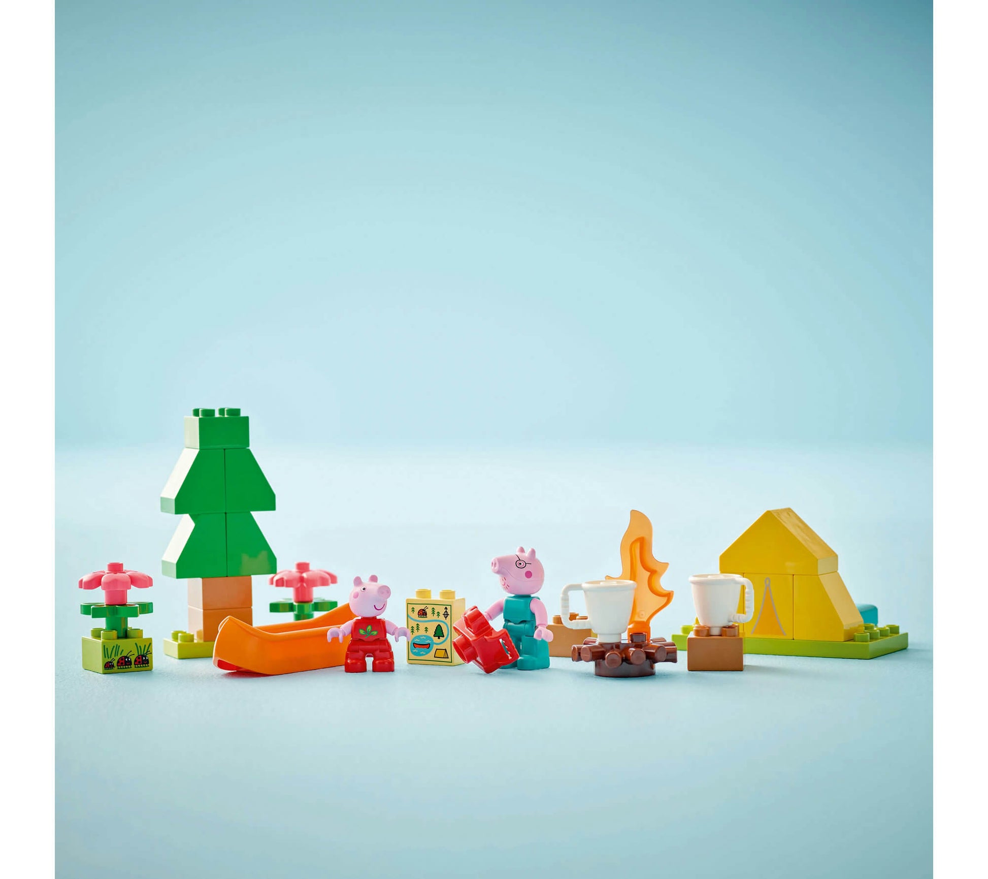 LEGO® DUPLO® Peppa Pig Camping Trip Building Playset with Canoe Toy 10452