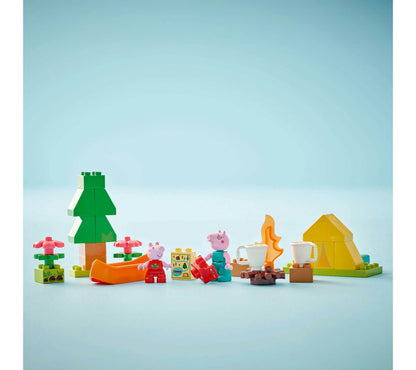 LEGO® DUPLO® Peppa Pig Camping Trip Building Playset with Canoe Toy 10452