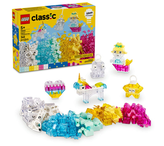 LEGO® Classic Magical Transparent Box, Colorful Building Bricks Toy 11040