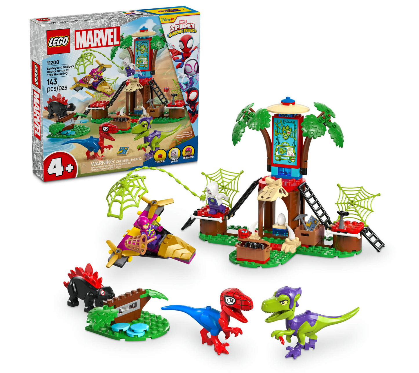 LEGO® Marvel Spidey And His Amazing Friends Spidey and Gobby’s Raptor Battle at Tree House HQ 11200