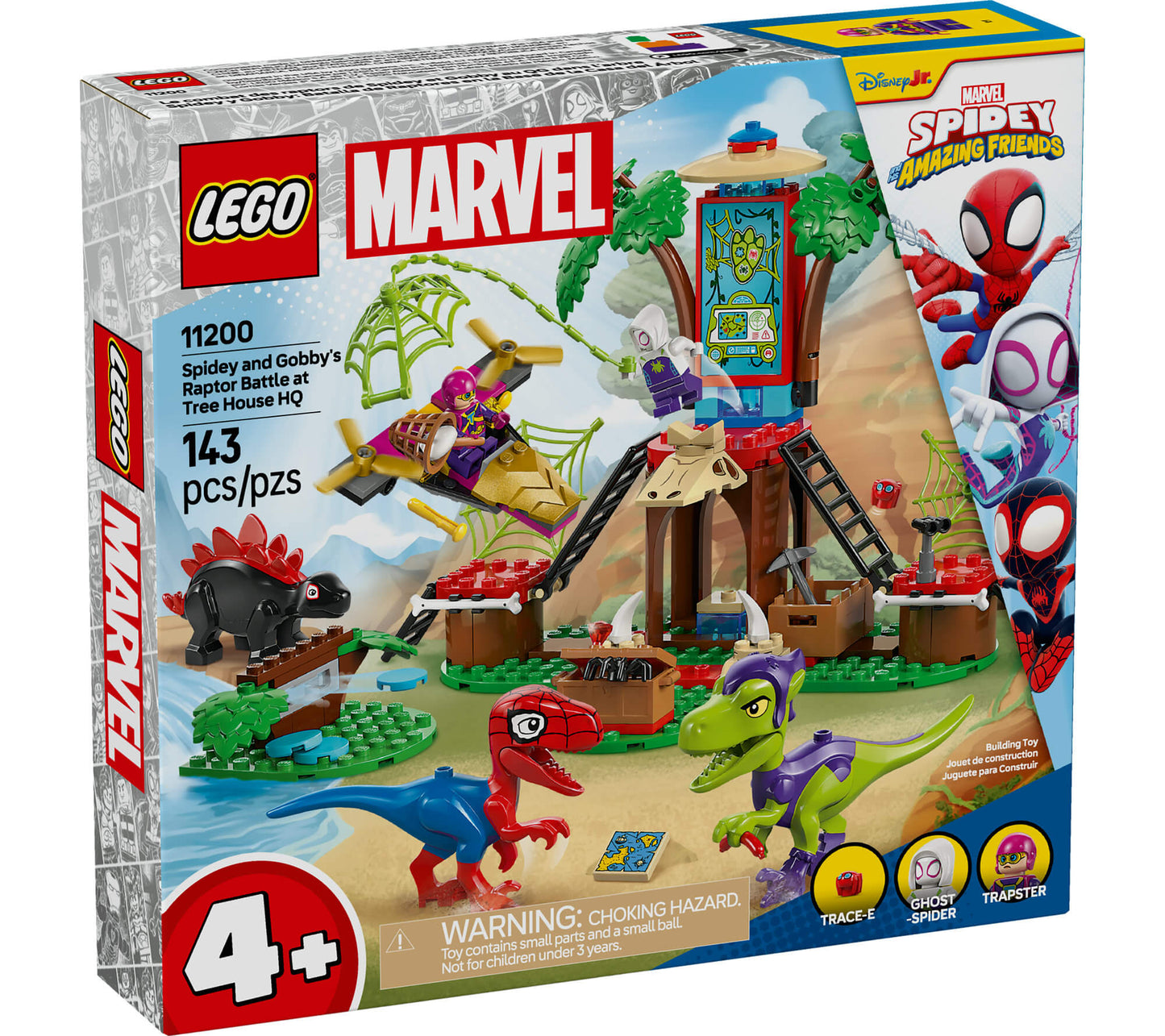 LEGO® Marvel Spidey And His Amazing Friends Spidey and Gobby’s Raptor Battle at Tree House HQ 11200