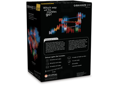 MindWare Q-BA-MAZE 2.0 Deluxe Lights Set - Interactive Marble Maze