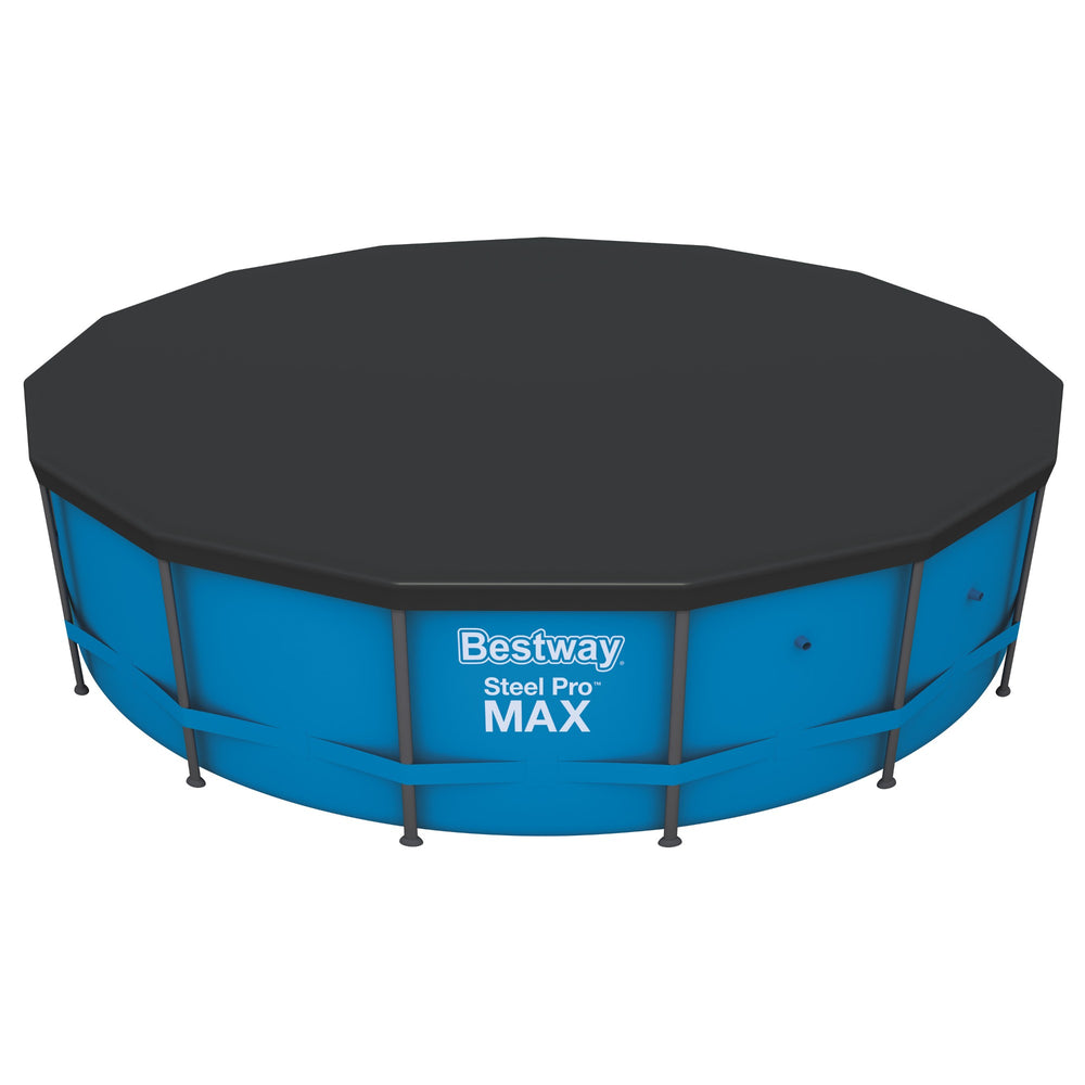Bestway Steel Pro MAX 10' Round Pool Cover in Black