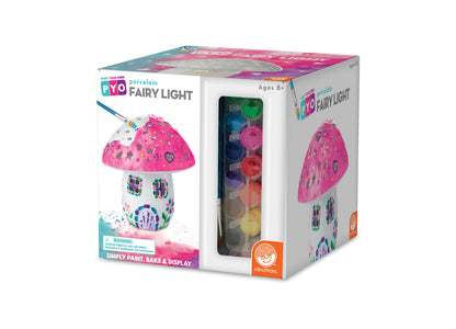 MindWare Paint Your Own Porcelain Fairy House Light Kit