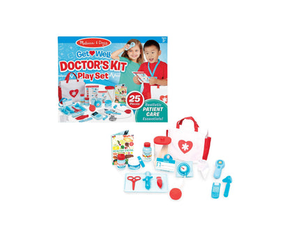 Melissa & Doug 25-Piece Get Well Doctor’s Kit Play Set