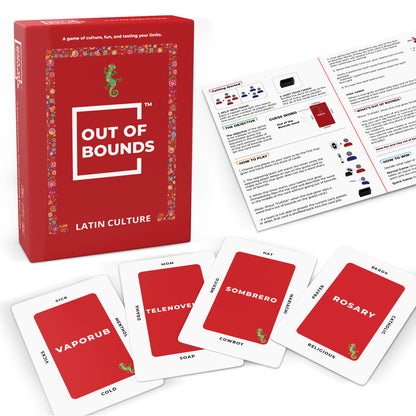 Simpli Gaming: Out of Bounds: Latin Culture - Party Card Game, Ages 13, 4+ Players