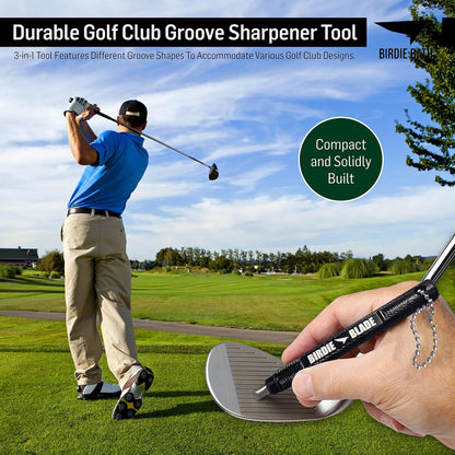 Birdie Golf: Birdie Blade - 3-In-1 Golf Club Groove Sharpener Tool
