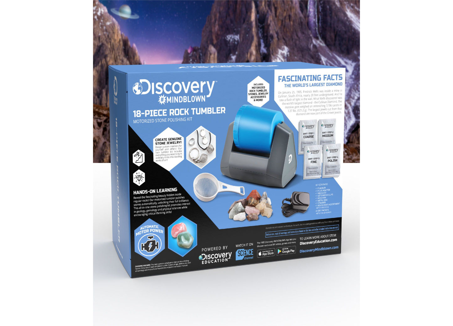 Discovery #MINDBLOWN Gemstone Polishing Science Kit