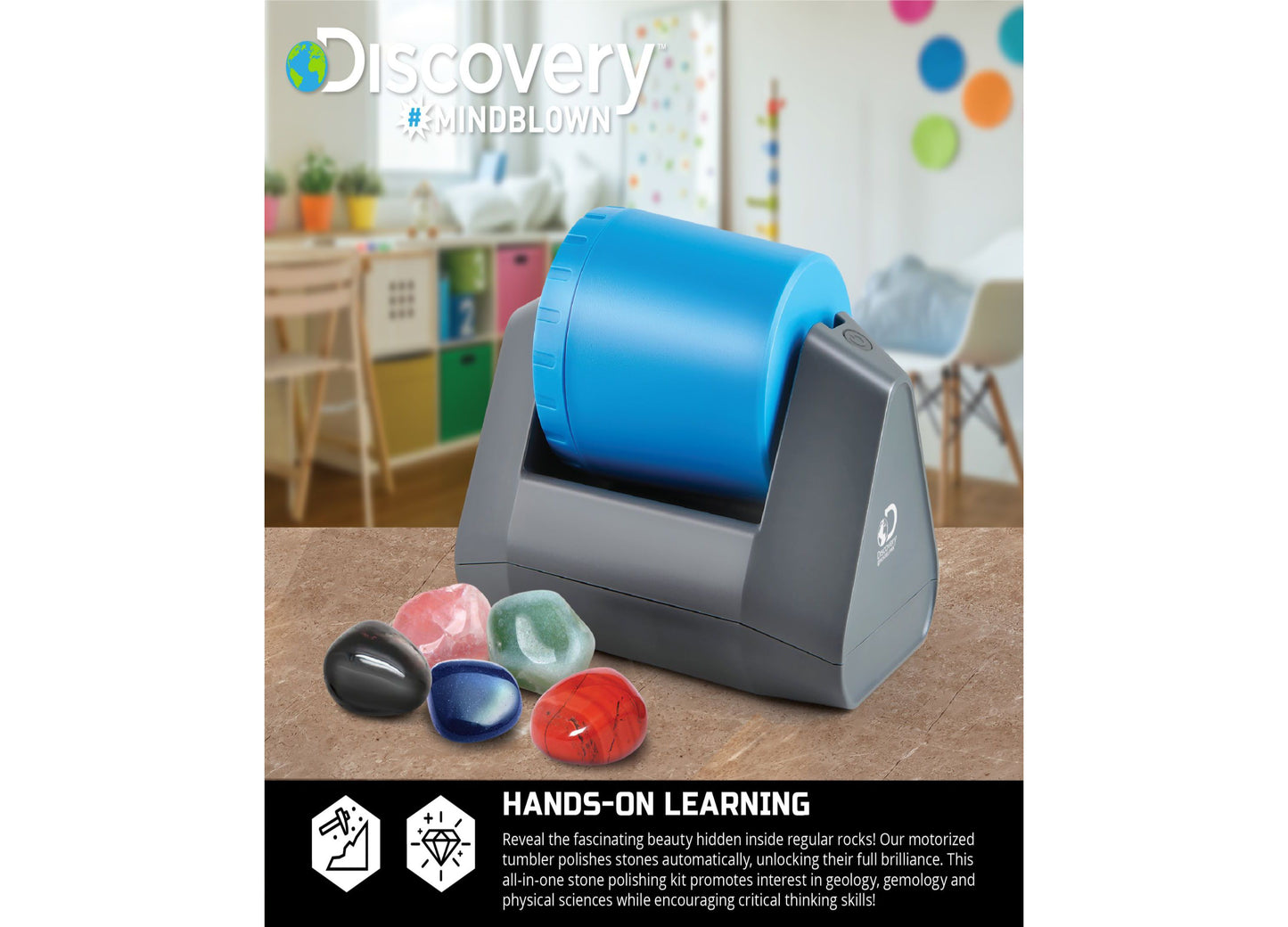 Discovery #MINDBLOWN Gemstone Polishing Science Kit