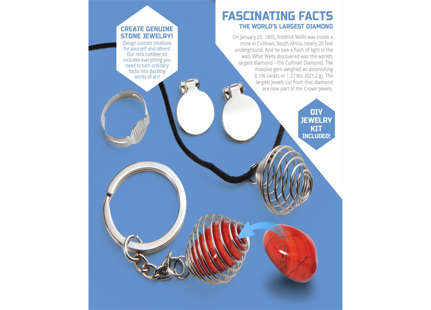 Discovery #MINDBLOWN Gemstone Polishing Science Kit