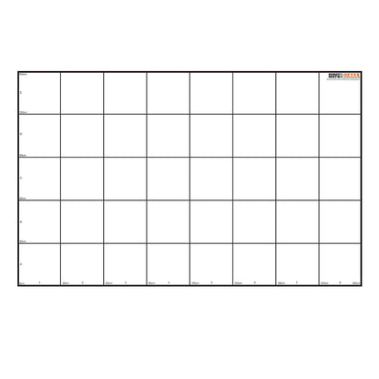 Geyer Instructional Wonder League Robotics Grid Mat, 150cm x 240cm, with labeled grid squares and measurement markings for educational robotics activities