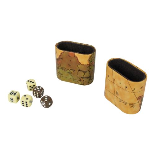 Deluxe Antique Map Backgammon Attache Set by Go! Games