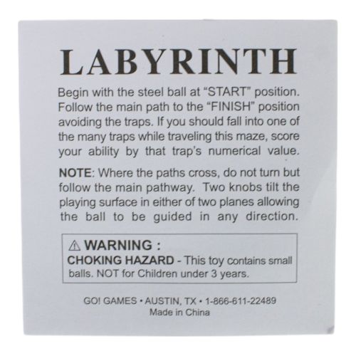 Classic Wooden Labyrinth Maze Skill Game