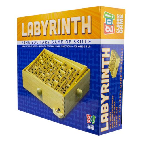 Classic Wooden Labyrinth Maze Skill Game