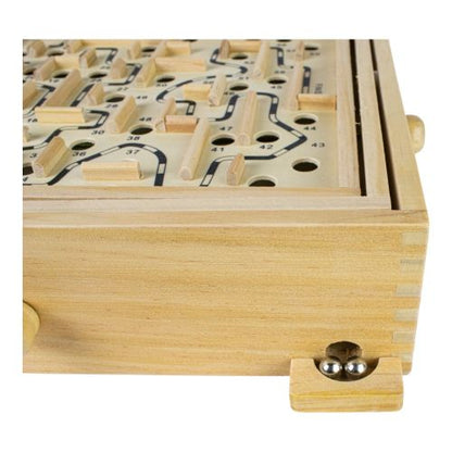 Classic Wooden Labyrinth Maze Skill Game