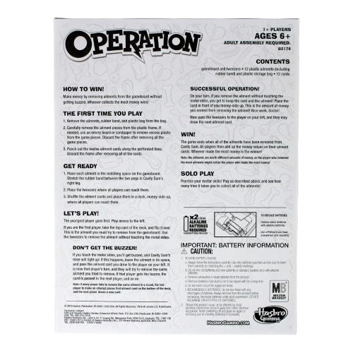 Hasbro Operation Skill Game - Classic Edition