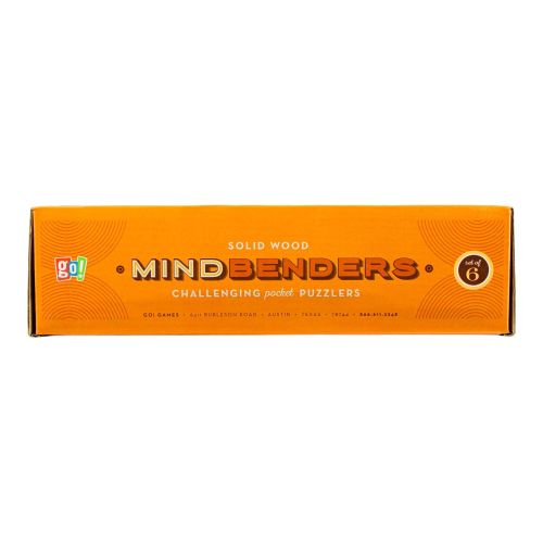 Wooden Pocket MindBenders Puzzles 6-Pack
