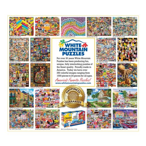 Vintage Cereal Box Collage Puzzle - 1000 Pieces by White Mountain Puzzles