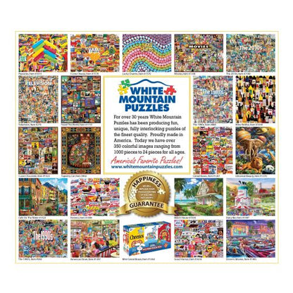 Vintage Cereal Box Collage Puzzle - 1000 Pieces by White Mountain Puzzles