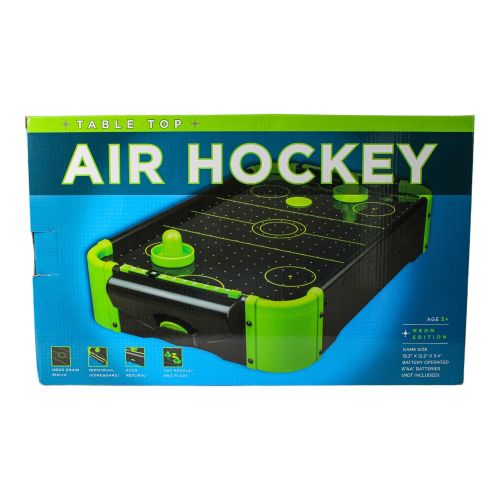 Funtime Gifts Neon Tabletop Air Hockey Game, 20 Inch