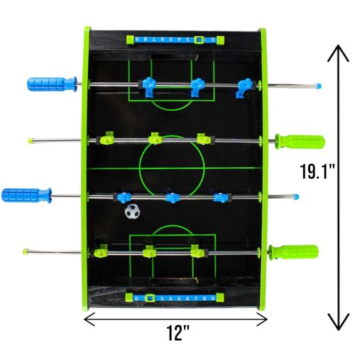Neon Foosball Tabletop Game - Compact & Colorful Kickoff