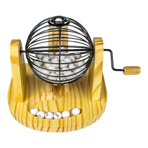 Classic Wooden Bingo Set with Colorful Accessories