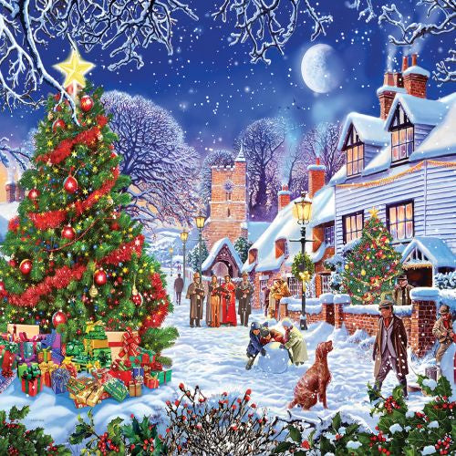 Village Christmas Tree 1000 Piece Puzzle