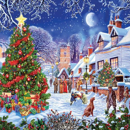 Village Christmas Tree 1000 Piece Puzzle