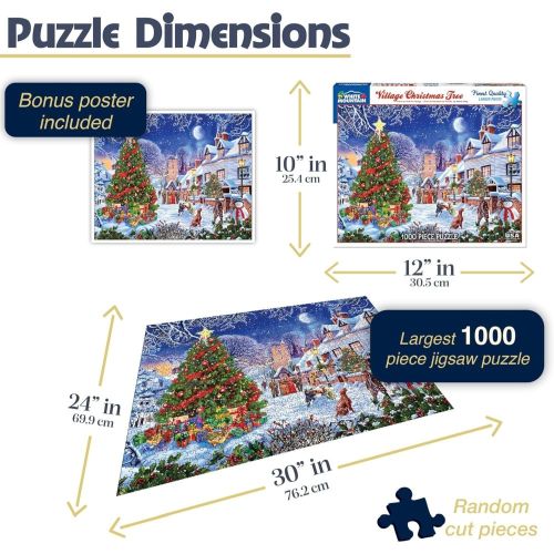 Village Christmas Tree 1000 Piece Puzzle