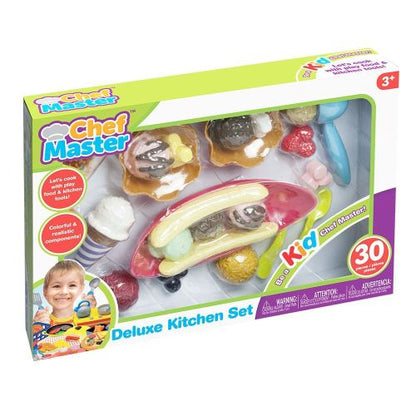 Deluxe Ice Cream Waffle Play Set for Young Chefs