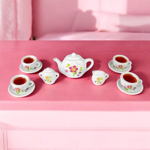 Flower Porcelain Tea Set 12 Piece