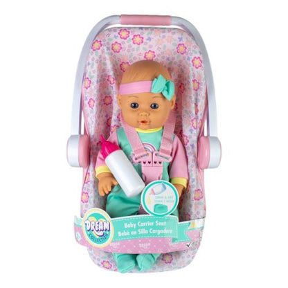 Doll Baby on carrier Seat 16 Inch