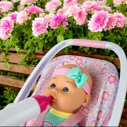 Doll Baby on carrier Seat 16 Inch