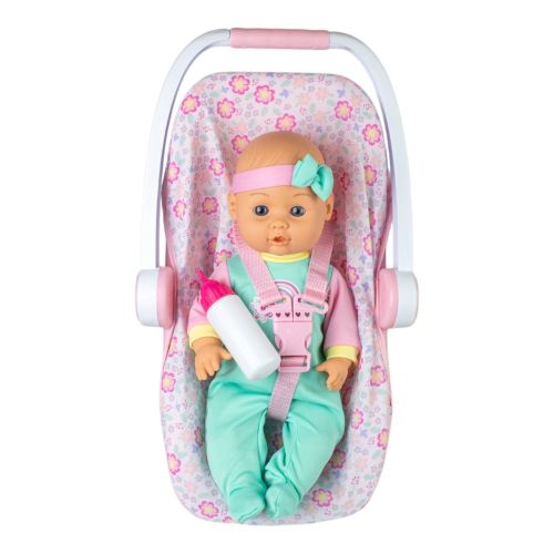 Doll Baby on carrier Seat 16 Inch