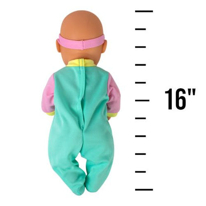 Doll Baby on carrier Seat 16 Inch