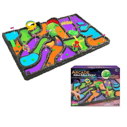 Neon Series Electronic Arcade Mini Golf Game Set