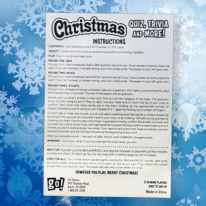Go! Games Ultimate Christmas Trivia & More Game
