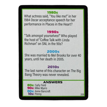 Decades of Trivia Game - Nostalgic Pop Culture Quiz