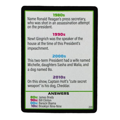 Decades of Trivia Game - Nostalgic Pop Culture Quiz