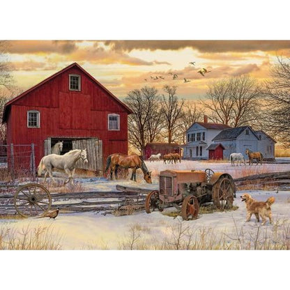 Winter on the Farm 1000pc Puzzle