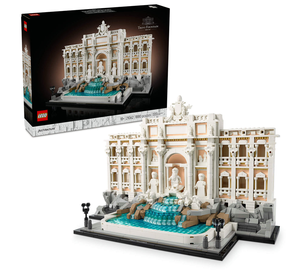LEGO® Architecture Trevi Fountain Model, Italian Landmark Rome Memorabilia 21062