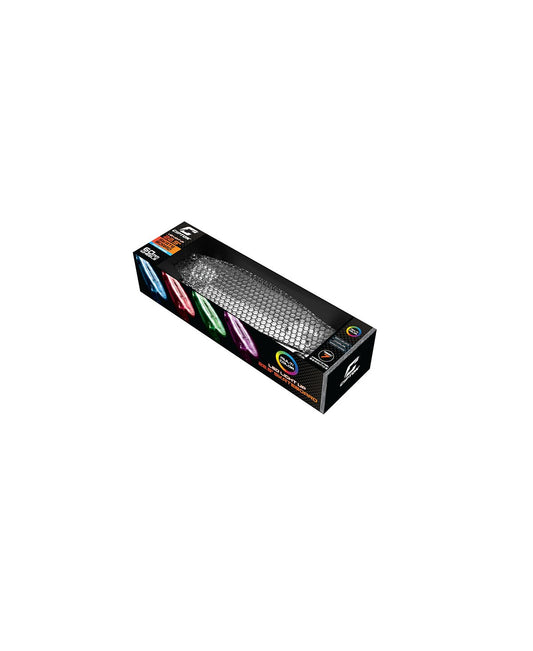 Illuminated Cruiser Skateboard with LED lights in blue, pink, and green colors