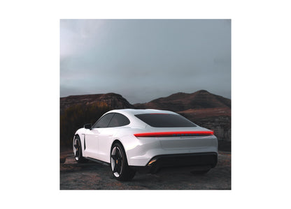 Sharper Image Porsche Taycan Turbo S white remote control electric car