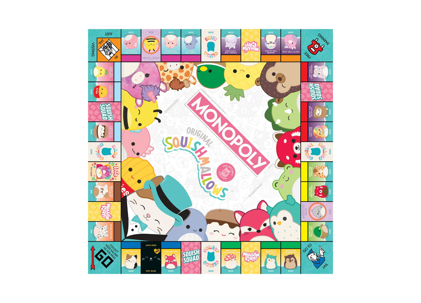 USAopoly Monopoly Original Squishmallows Collector's Edition Board Game