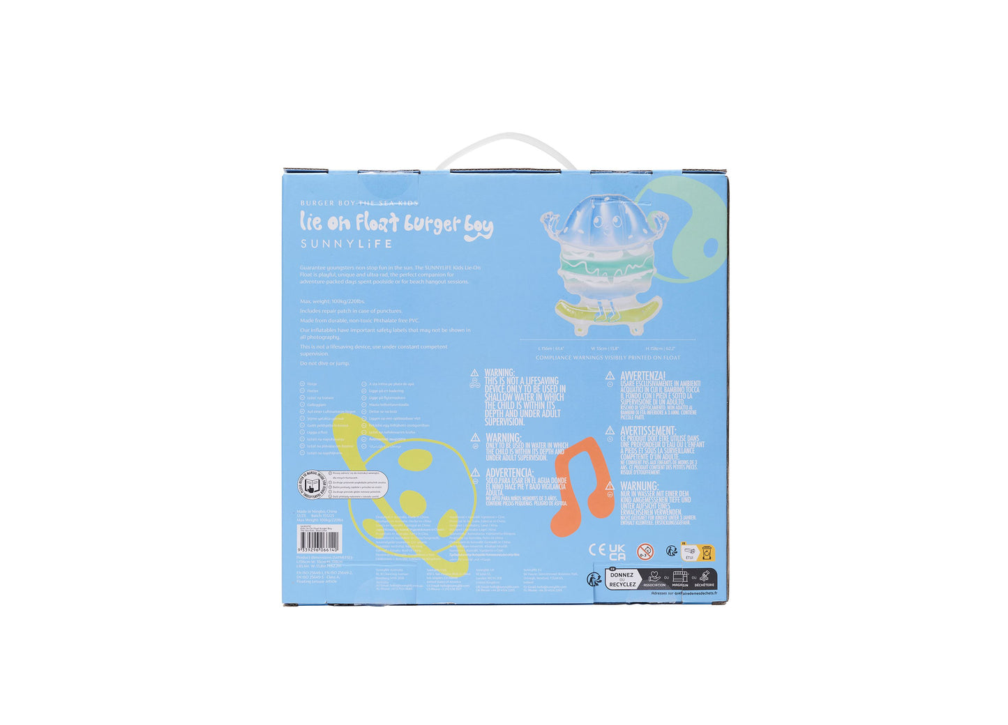 Sunnylife Roller-Skate Shaped Kids Lie-On Pool Float