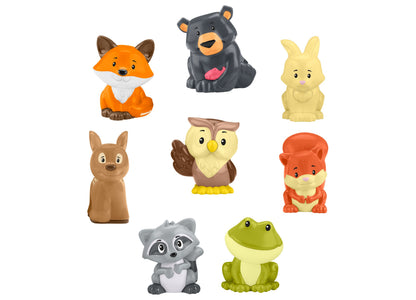 Forest Buddies Plush Animal Playset with Tree-Shaped Carry Case