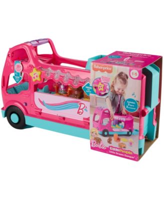 Fisher-Price Little People Barbie Little Dreamcamper RV Playset with Music Lights 2 Figures