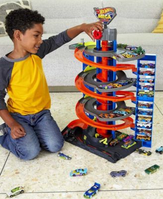 Hot Wheels City Mega 4-Level Garage Playset with 60+ Car Storage