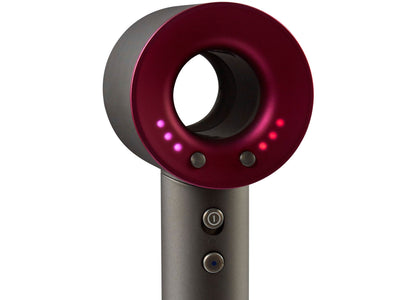 Toy Dyson Style Set with burgundy circular head and LED lights